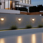 Solar LED Address Sign // Waterproof House Number Plaque // White