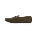 Barclay Bit Driving Loafer // Olive Green (8)