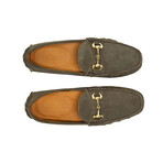 Barclay Bit Driving Loafer // Olive Green (8)