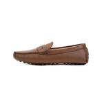 Alfred Penny Driving Loafer // Medium Brown (8)