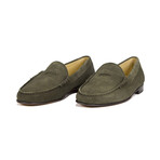 Cromwell Penny Loafer // Olive Green (8)