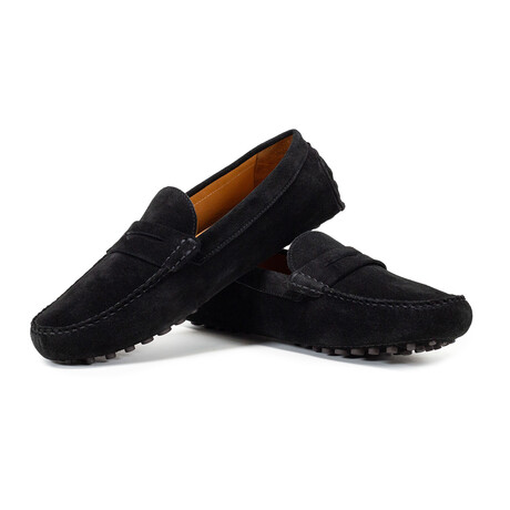 Alfred Penny Driving Loafer // Black (8)