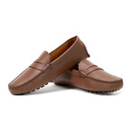 Alfred Penny Driving Loafer // Medium Brown (8)