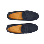 Alfred Penny Driving Loafer // Navy Blue (8)