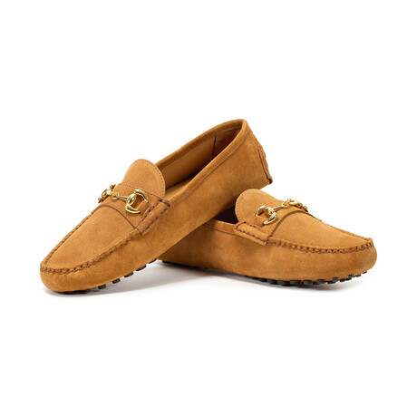 Barclay Bit Driving Loafer // Caramel (8)