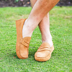 Alfred Penny Driving Loafer // Caramel (8)