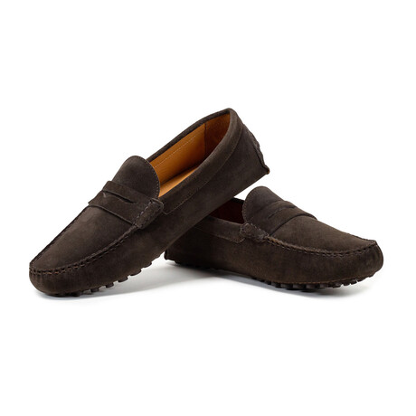 Alfred Penny Driving Loafer // Dark Brown (10)