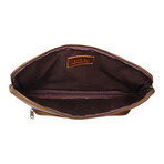 Tech Leather Laptop Sleeve // Sadle Brown