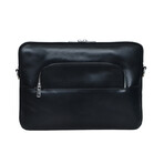 Tech Leather Laptop Sleeve // Black