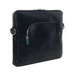 Tech Leather Laptop Sleeve // Black