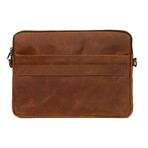 Tech Leather Laptop Sleeve // Sadle Brown