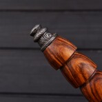 Damascus Smoking Pipe Tomahawk