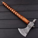 Damascus Smoking Pipe Tomahawk