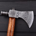Damascus Smoking Pipe Tomahawk
