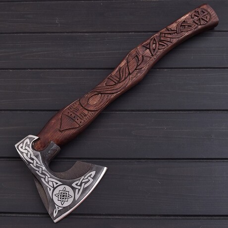 Carbon Steel Viking Axe // 7378