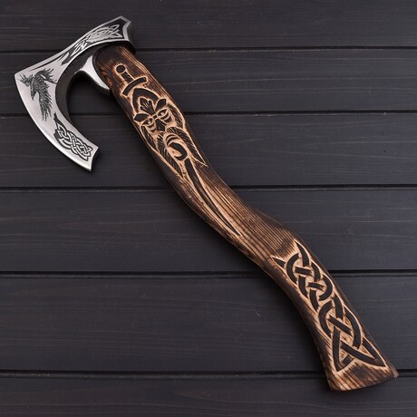 Carbon Steel Viking Axe // 7372