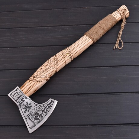 Carbon Steel Viking Axe // 7374