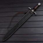 Damascus Celtic Sword // 7339