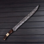 Damascus Short Sword // 7334