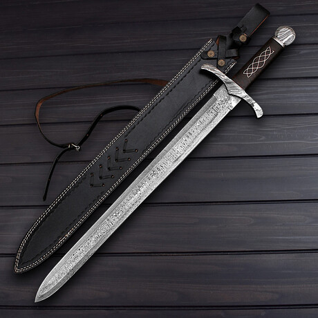 Damascus Celtic Sword // 7339