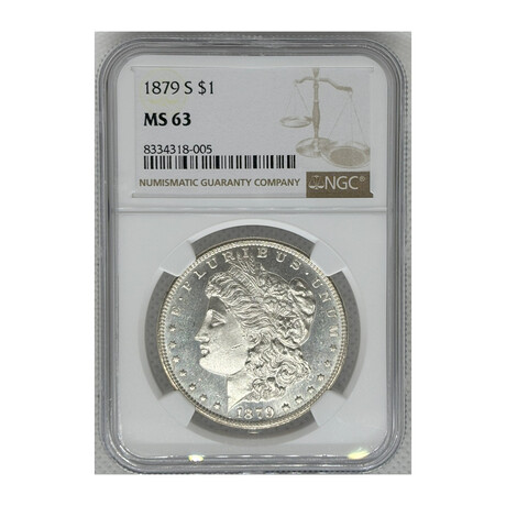 1879 -S- SAN FRANCISCO MORGAN DOLLAR NGC MS 63