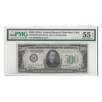 1934 A $ 500 FEDERAL RESERVE NOTE PMG 55 EPQ Low Serial Number # 624