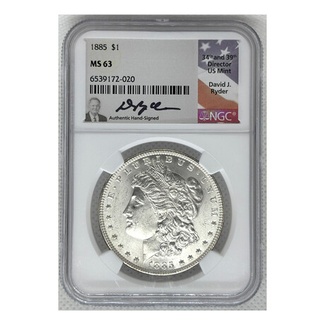 1885 -P - PHILADELPHIA MORGAN DOLLAR MINT STATE 63