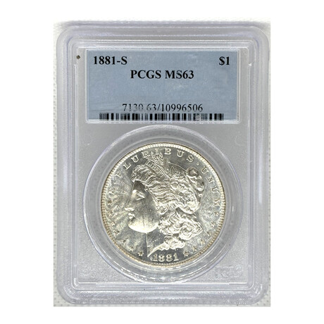 1881 - S - SAN FRANCISCO MORGAN DOLLAR NGC MS 63