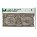 1899 $ 5 Silver Certificate Chief PMG 8 # 766