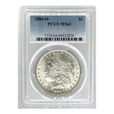 1884 -O - NEW ORLEANS MORGAN DOLLAR MINT STATE 63