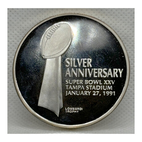 SUPER BOWL  XXV TWO TROY OUNCES COIN