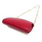 Gucci // Zumi Leather Chain Baguette Bag // Red // Pre-Owned
