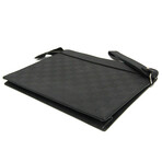Louis Vuitton // Damier Infini Coated Canvas + Leather Clutch Bag // Damier Noir // Pre-Owned