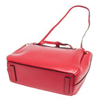 Loewe // Lazo Mini Leather Handbag // Red // Pre-Owned