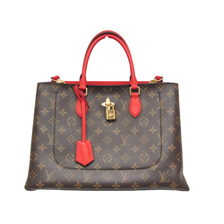 Louis Vuitton // Monogram Leather Handbag // Monogram Brown + Red // Pre-Owned