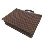 Louis Vuitton // Damier Coated Canvas + Leather Briefcase // Damier Ebene // Pre-Owned