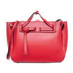 Loewe // Lazo Mini Leather Handbag // Red // Pre-Owned