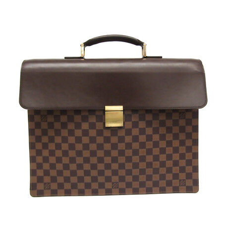 Louis Vuitton // Damier Coated Canvas + Leather Briefcase // Damier Ebene // Pre-Owned