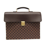 Louis Vuitton // Damier Coated Canvas + Leather Briefcase // Damier Ebene // Pre-Owned