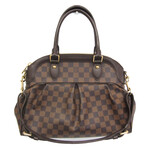 Louis Vuitton // Damier Coated Canvas + Leather Handbag // Damier Ebene // Pre-Owned