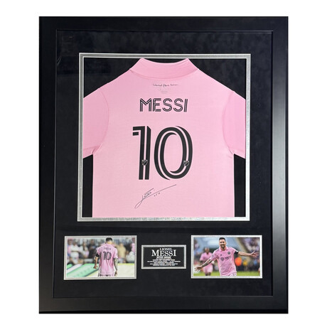 Lionel Messi // Inter Miami // Autographed Shirt + Framed