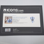 Lionel Messi // Argentina // Autographed Shirt + Framed // Gold Ink