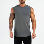 Crewneck Tank Top T-Shirt // Gray (M)