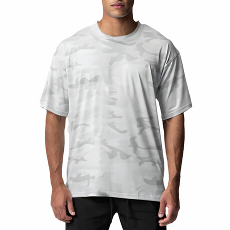 Crewneck Short Sleeve Camo T-Shirt // White (XS)