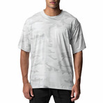 Crewneck Short Sleeve Camo T-Shirt // White (L)