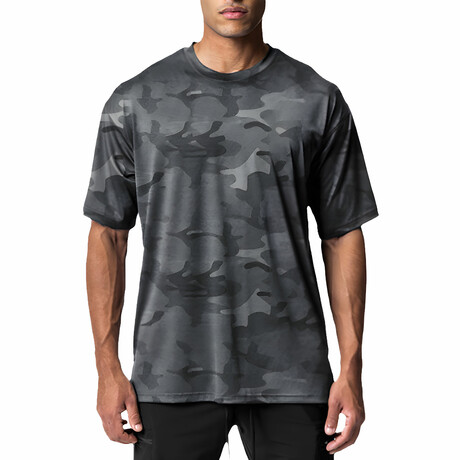Crewneck Short Sleeve Camo T-Shirt // Gray (XS)