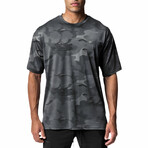 Crewneck Short Sleeve Camo T-Shirt // Gray (M)