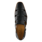 Adam //  Buckled Fisherman Sandal // Black (US: 9.5)