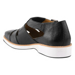 Adam //  Buckled Fisherman Sandal // Black (US: 9.5)
