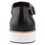 Adam //  Buckled Fisherman Sandal // Black (US: 9.5)